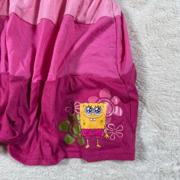 Vintage Y2K Nickelodeon SpongeBob SquarePants Kids Girls Striped Dress - Picture 2 of 5